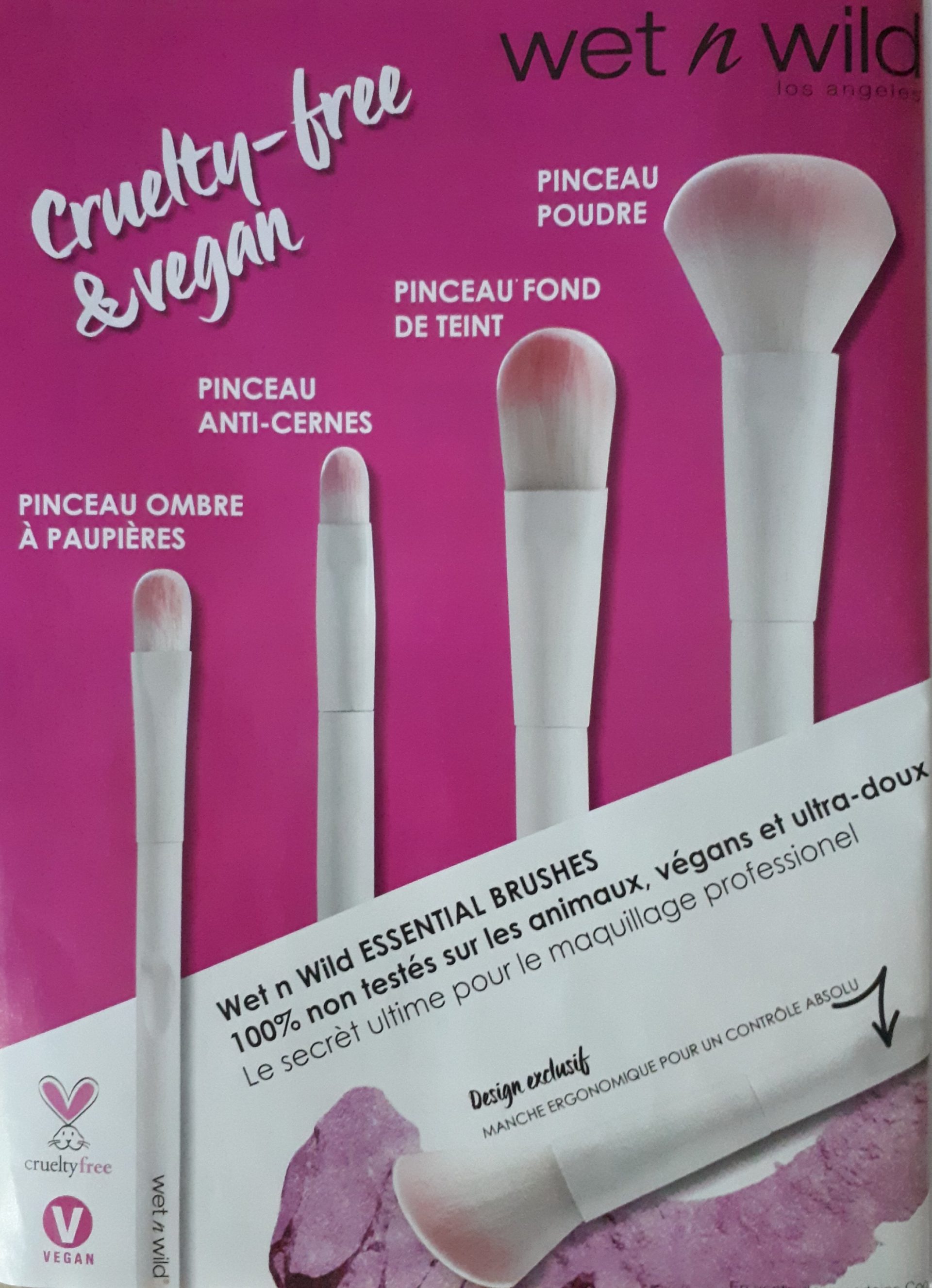 Wet’n Wild Essential Brushes crueltyfree and vegan makeup tools